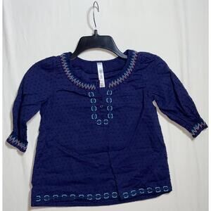 CHEROKEE GIRLS  Top Tunic Shorts Sleeves Size M 7/8 PRINT  Peasant Boho Cute